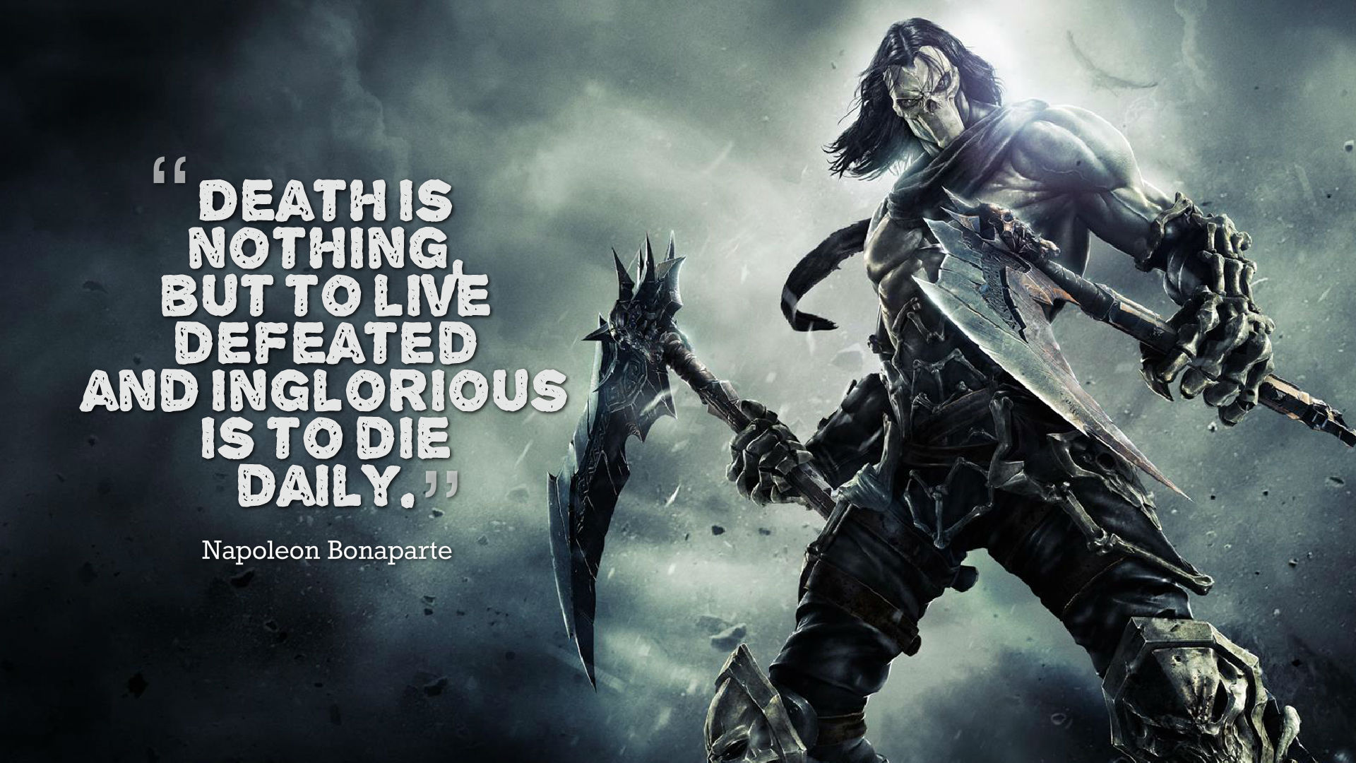 death is nothing but to live defeated and inglorious is to die daily. napoleon  bonaparte