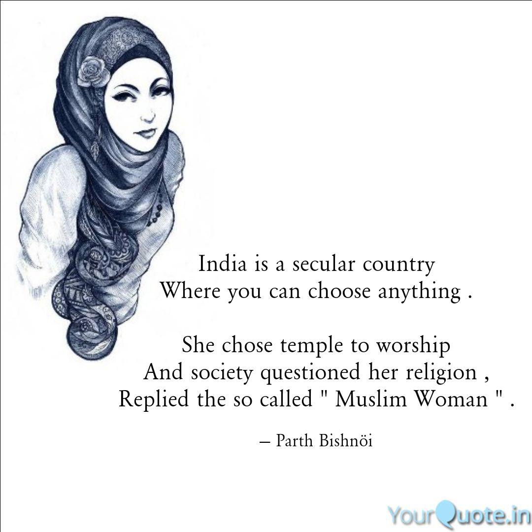 india is secular country where you can choose anything. she chose temple to worship and society questioned her religion replied the so called muslim woman