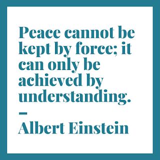 peace cannot be kepty by force, it can only be achieved by understanding. albert eisntein