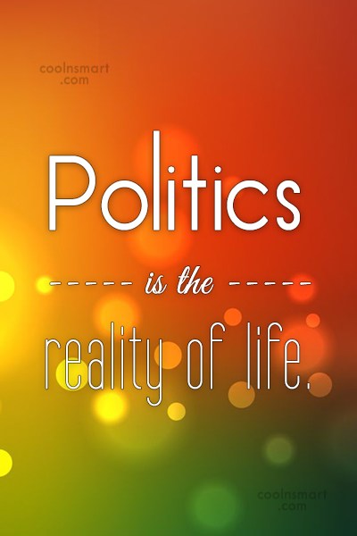 politics is the reality of life