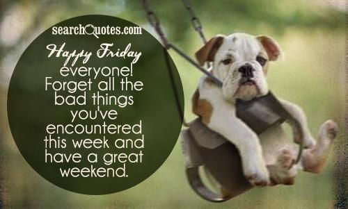 Happy Friday, everyone! Forget all the bad things that happened in the past and have a playful weekend!