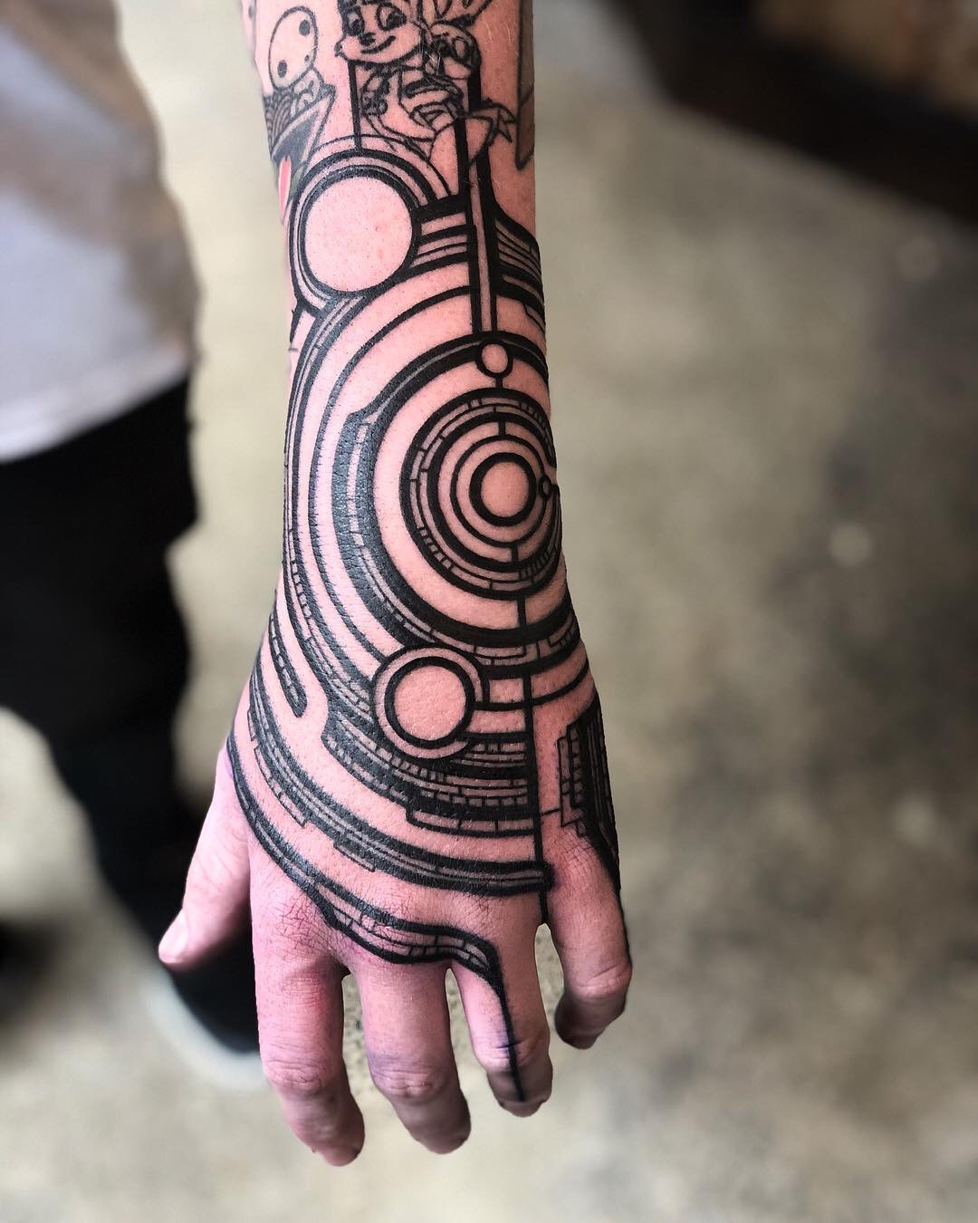 Unique Hand Tattoo by Black Ink Power