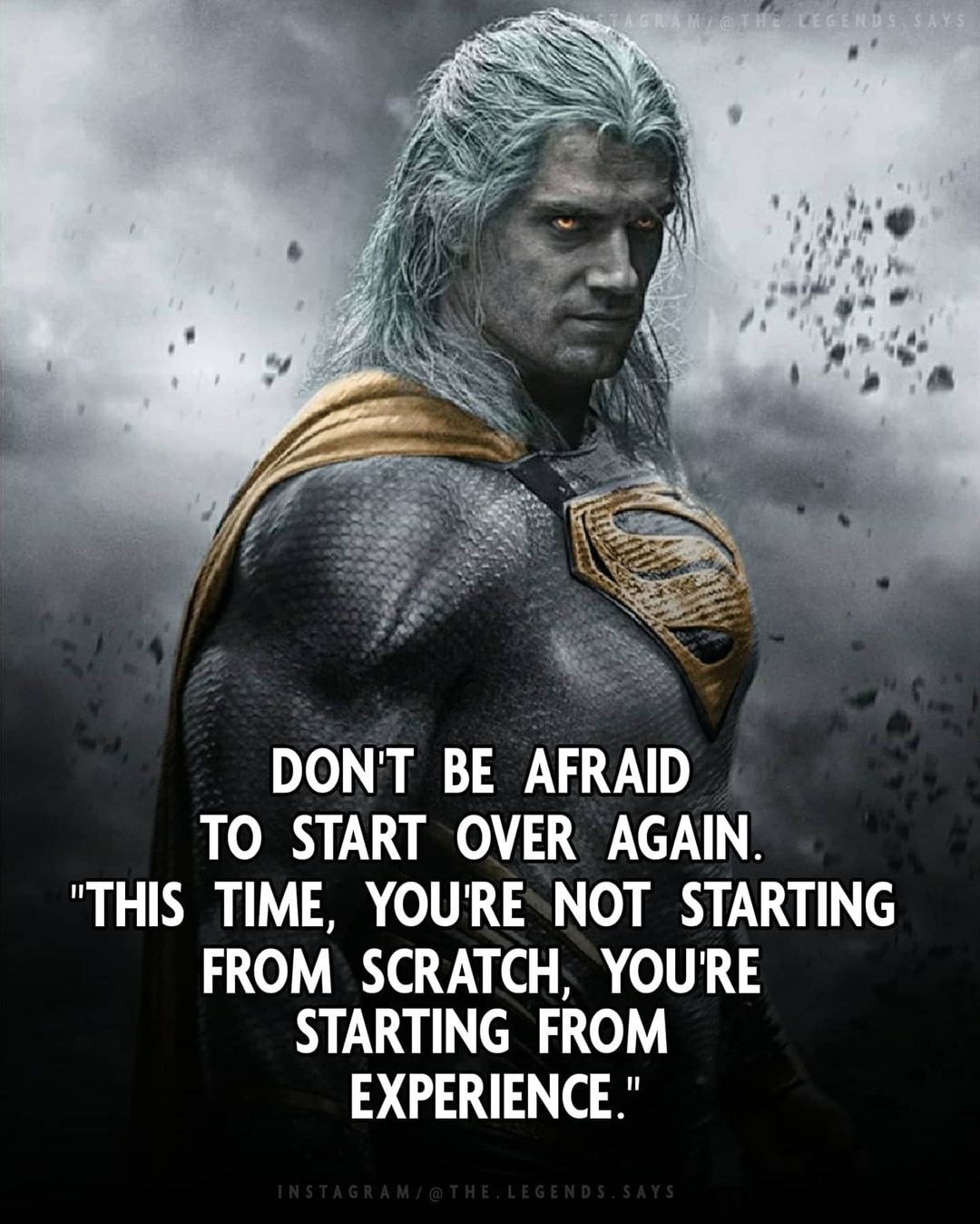 Don’t be afraid to start again. This time, you’re not starting from scratch. You’re starting from experience.