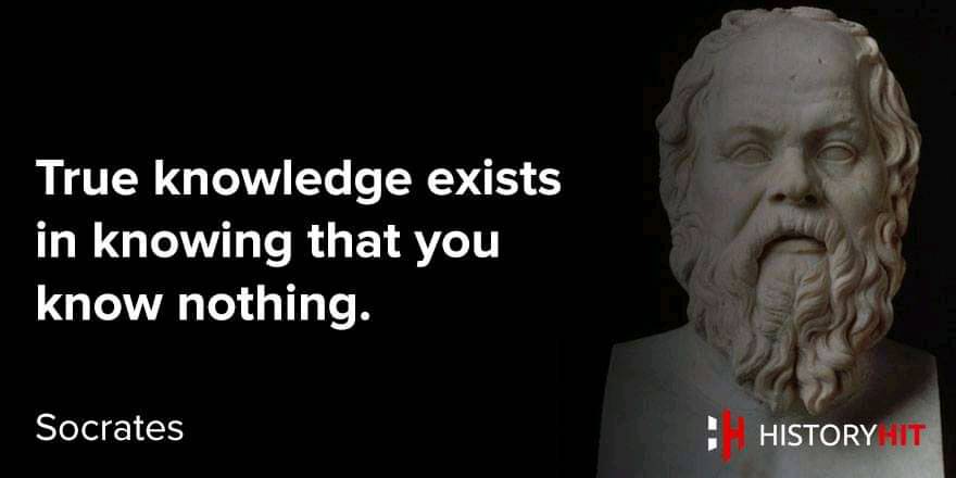 True knowledge exists in knowing that you know nothing. – Socrates