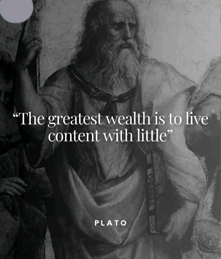The greatest wealth is to be content with little.