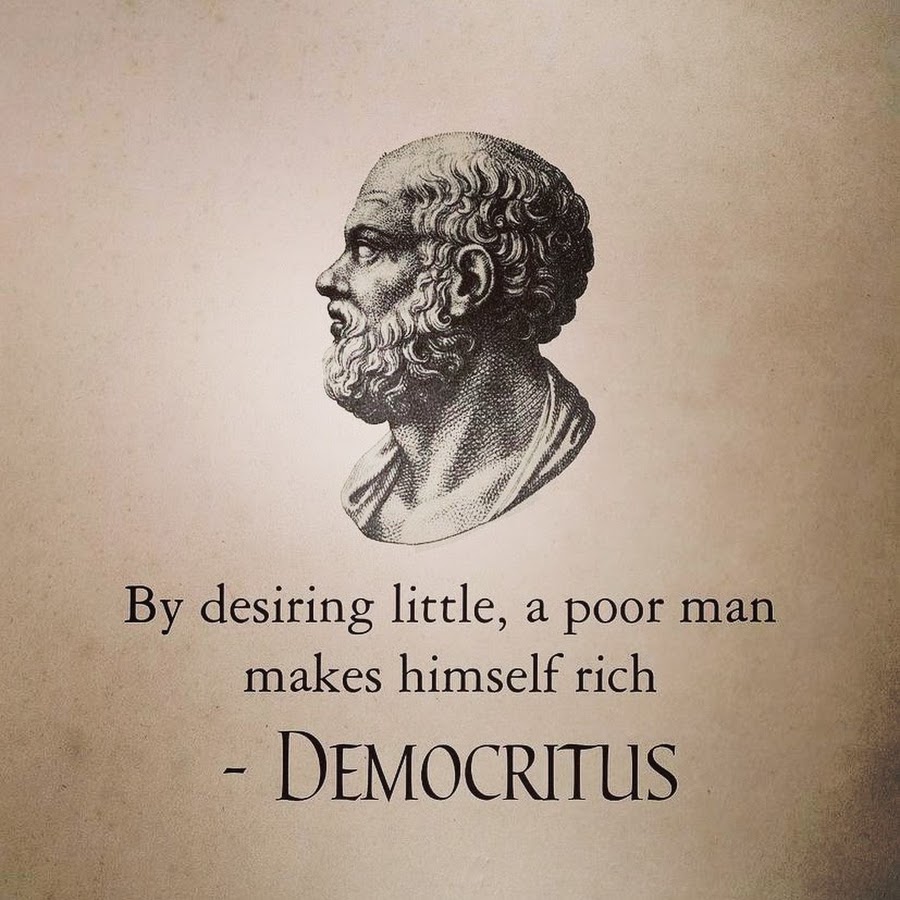 By desiring little, a poor man makes himself rich