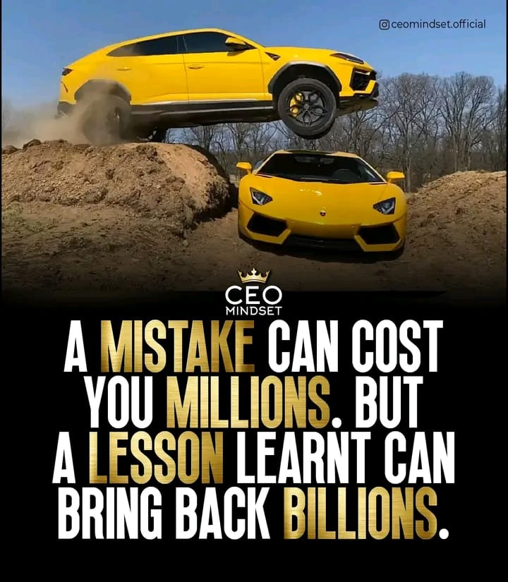 A mistake can cost you millions. But a lesson learned can bring back billions.